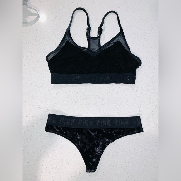 Victoria’s Secret PINK Velvet Bralette and Panty Bundle - Picture 11 of 16